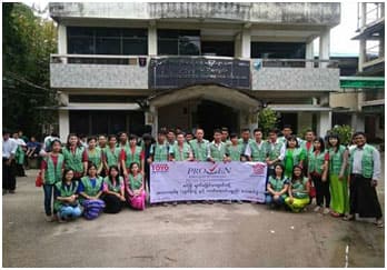 Food donation at Yangon’s Kawechan School for the Blind (Dec-2017)