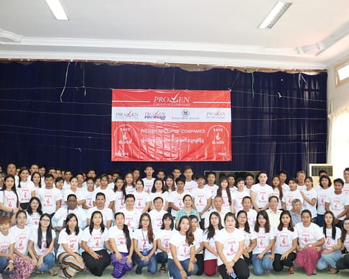 Blood donation at the National Blood Centre in Yangon and Mandalay (Oct-2019)