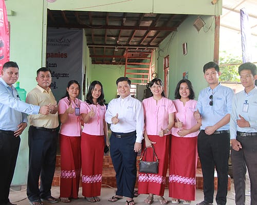 မော်လမြိုင်မြို့ရှိ လူမှုအကျိုးပြုလုပ်ငန်းများသို့ လှူဒါန်းခြင်း